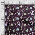 thumbnail image 2 of oneOone Rayon Dark Chocolate Fabric Circus Dress Material Fabric Print Fabric By The Yard 56 Inch Wide, 2 of 5