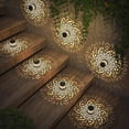 thumbnail image 4 of Decorative Solar Mandala Lights, Solar-Powered Outdoor Wall Lamp Waterproof Mandala Pattern Motion-Sensor Garden Light for Garden Post Patio Backyard Yard Decor (B,6pcs), 4 of 7