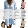 thumbnail image 2 of Jumpsuit for Women Casual Summer Rompers Fashion Solid V-Neck Short Sleeve Beach Vacation Pockets Button Short Jumpsuit, 2 of 9