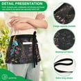 thumbnail image 4 of Yayeee Waist Apron with Pockets for Cooking Waterproof Half Server Aprons, Dark Gothic Floral, 4 of 7