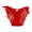 Red, variant on Bright Red Women's Underwear Cutout Sexy Mesh Underwear Low-Waisted No Trace Breathable Celebrate Wind Briefs Women Black, L