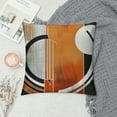 thumbnail image 2 of Creowell  Burnt Orange Throw Pillow Cover ,Geometric Black Gray Cushion Cover,Watercolor Ombre Oil Painting Pillow Cover,Contemporary Minimalist Artwork Decorative Square Pillow Case, 2 of 5