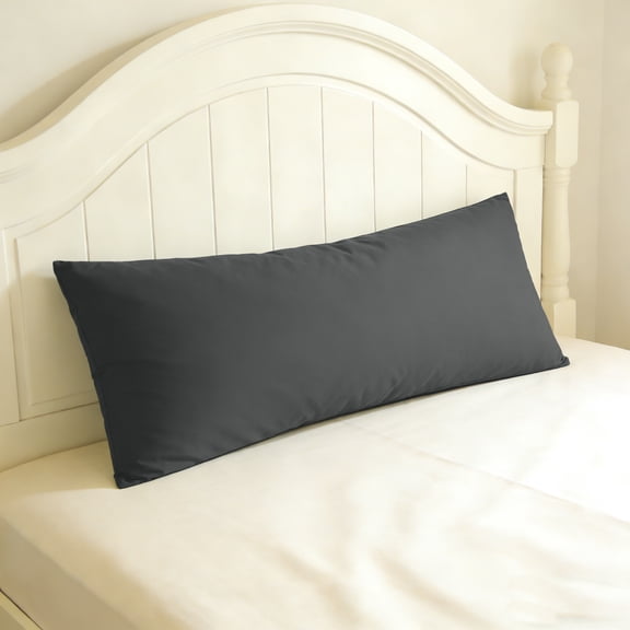 Lorviah Microfiber Body Pillow Cover - Ultra Soft Breathable 20"x54" Pillowcase with Envelope Closure - 1 Pack - Dark Gray