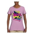 thumbnail image 3 of Totally 80's Forever Vintage Womens Graphic T-Shirt, Light Pink, Large, 3 of 5