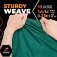 thumbnail image 5 of Lona de polietileno resistente, 20 pies x 40 pies, 10 mil de espesor, cubierta protectora impermeable con bloqueo UV, reversible, verde y negro, revestimiento laminado, ojales, de Xpose Safety, 5 of 5