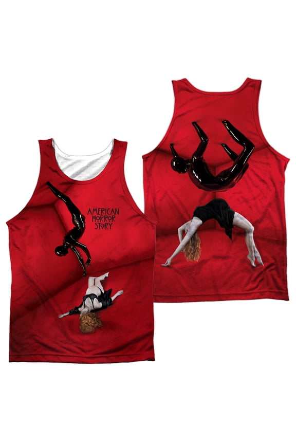 American Horror Story Vivien And The Rubber Man (Front Back Print) Adult Poly Tank Top White Xl