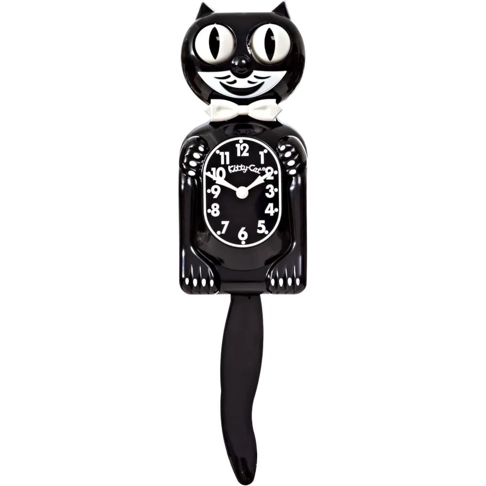 Betty Boop Pink Felix The Cat 3-D Motion Clock with Swinging Eyes