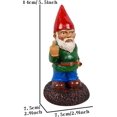 thumbnail image 3 of Gnomos de jardín gruñones decoraciones divertidas estadísticas de escultura traviesa del dedo medio, 3 of 5
