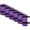 Purple, variant on Case-it 6-Piece pack Clear Case Pencil Pouch - Six Pencil Cases-All Purple