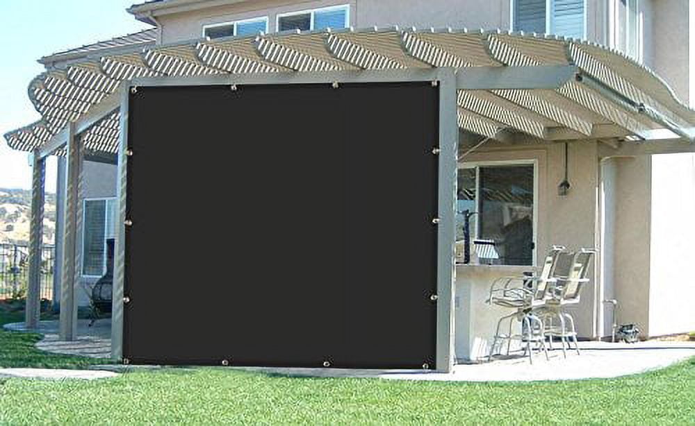 Shatex 90% Shade Fabric Shade Fabric Sun Shade Cloth with Grommets for Pergola Cover Canopy 10' x 20', Black