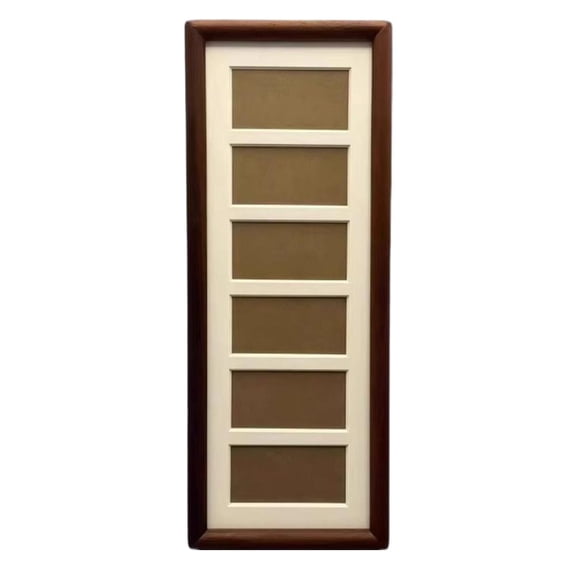 Wooden Collage Photo Frame 6 Opening Multi Picture Display for Pet Owners Modern Home Decor Wall Mountable
