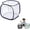 White, variant on Foldable Outdoor Insect Breeding Cage Breathable Mesh Butterfly Habitat Clear View Zipper Observation Box Portable Insect Enclosure Habitat for Butterflies & Plants