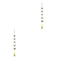 thumbnail image 2 of Monstrate Campana de viento resistente con campanas Hecha a mano para un disfrute duradero Amplia aplicación Campanas de viento 5 campanas oro 5 campanas oro verde 2Conjunto, 2 of 6