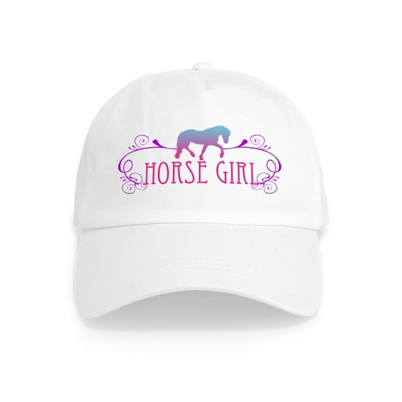 CafePress - Horse Girl Cap - Adjustable 100% Brushed Unisex Casual Cotton Baseball Cap, Beige, 1