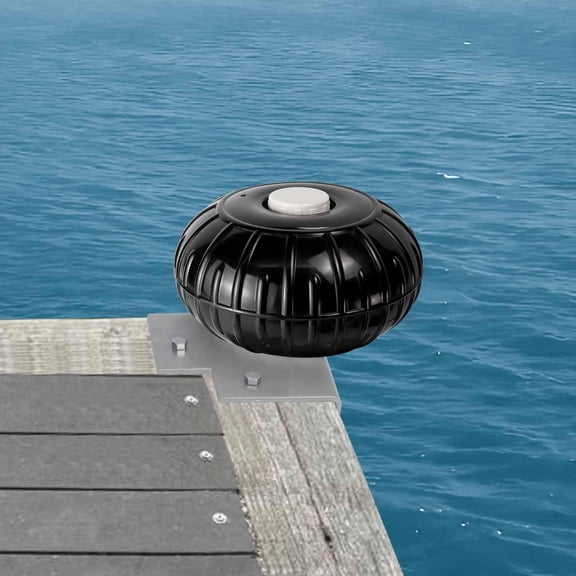 12 Inch Black Corner Mount Dock Bumper Boat Docking Fender