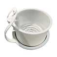 thumbnail image 2 of JZCHUNTOY Kitchen Sink Drain Basket, Hanging Faucet Sponge Storage Organizer, No Punching Easy Install Sink Caddy, Durable Drainable Kitchen Storage Rack for Sink Dish Soap Sponge Scrubber Storage, 2 of 6