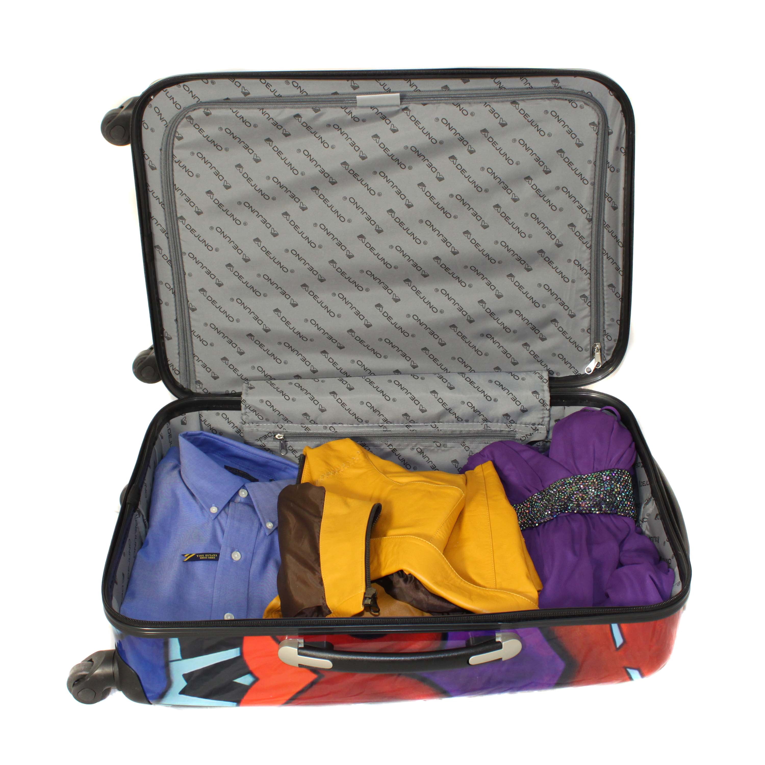 3 Piece Lightweight Hardside Spinner Upright Luggage Set