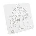 thumbnail image 3 of Falleo Clearance Pre Drawn Canvas Panel for Kids Cute Cartoon Pattern Imagination Development Pre Printed Canvas DIY Coloring Board Mushroom, 3 of 5
