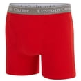 thumbnail image 6 of LINCOLN CARTER Men's Cotton Stretch Boxer Briefs, Pack of 5, Anti-Chafing, Soft, Cooling, Tagless - XL, Black/Navy/Red/Grey/Lt Blue, 6 of 6