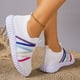 thumbnail image 4 of Zapatillas deportivas de mujer, de malla de color liso, transpirables, cómodas, informales y ligeras, para correr, 4 of 9