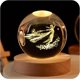 thumbnail image 1 of InnotechSC Ángel Volador 3d/déjalo Ir en Bola de Cristal 60 Mm Esfera de Vidrio Grabada con Láser Decoración Del Hogar con Base de Luz de Madera, 1 of 5