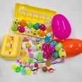 thumbnail image 5 of QWANG E-ggs With Toys Inside - Colorful Prefilled Easter Eggs With Cute Animals For Toddler Kids Easter Gifts, Easter E-gg Hu-nt Party Favors, 5 of 5