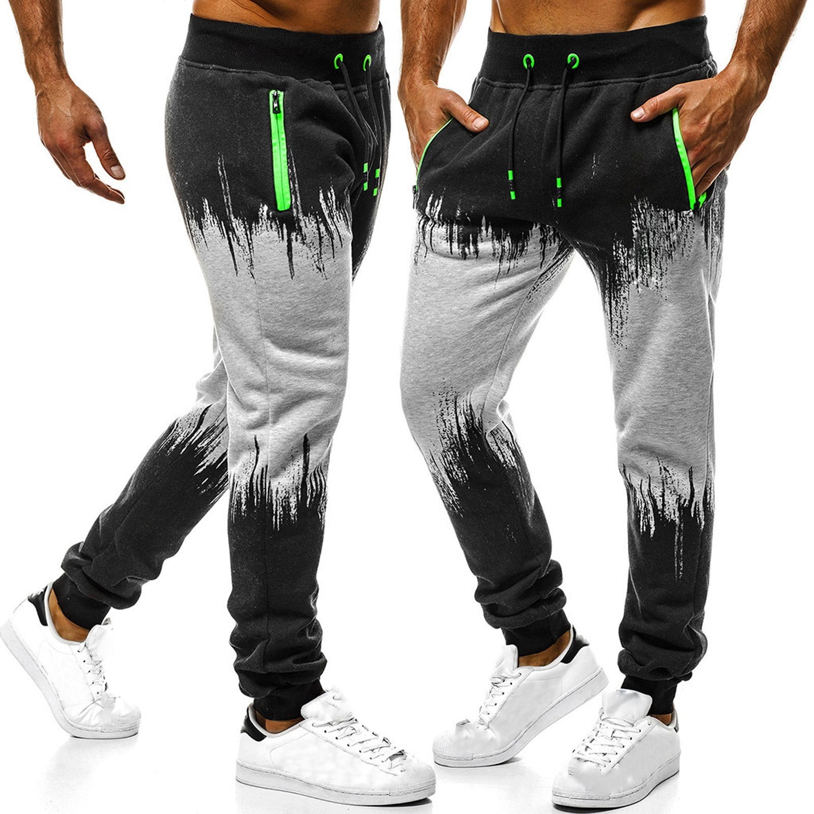 grey sweatpants with pockets