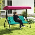 thumbnail image 7 of Outdoor Swing Cushions 40”, Porch Swing Cushions Thicken 4", Anti-Fading Patio Swing Chair Pads, Waterproof Bench Cushions, Swing Chair Cushion for Outdoor Canopy Swing Glider, 7 of 7
