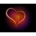 thumbnail image 2 of Galaxy with Shining Heart Wall Mural by Wallmonkeys Peel and Stick Graphic (48 in W x 38 in H) WM1035, 2 of 4