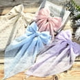 thumbnail image 3 of 4PCS Big Hair Bows for Women Girls,TOKUFAGU Large Hair Ribbon Bow Barrette Clips for Girls,Hair Bows with Long Tail Vintage French Hair Accessories for Women, 3 of 5