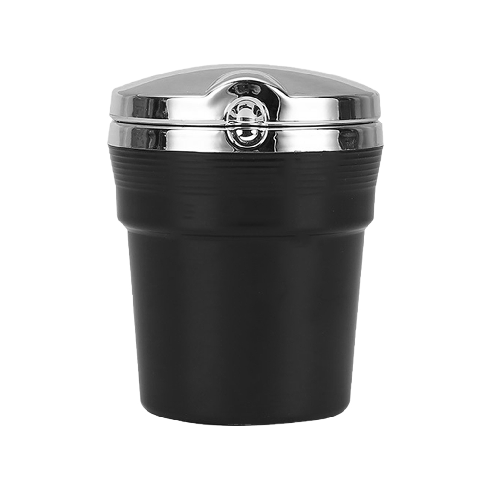 VehicleMounted Ashtray Metal Ahstray with LED Lights Versatile Car