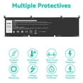 thumbnail image 4 of Batería para portátil Futurebatt 69KF2 86 Wh para Dell XPS 15 9500 9510 9520 Precision 5550 5560 5570 Alienware M15 M17 R3 R4, 4 of 9