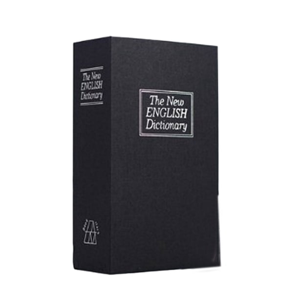 Moyic Caja de ahorro de dinero hecha de Metal única para caja de dinero segura de alta seguridad caja de ahorro de dinero para libros Almacenamiento y organización del hogar negro