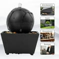 thumbnail image 3 of MesaSe Indoor Water Fountain  Tabletop Waterfall Fountain  with Light  Nature Sounds  Pebbles  7‘‘, 3 of 9