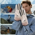 thumbnail image 6 of Winter Fleece Lined Thermal Gloves Unisex Thick Warm Touchscreen Outdoor Sports Gloves for Driving Cycling Skiing Windproof Cold Resistant Full Finger Warmth, 6 of 6