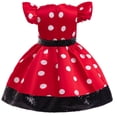thumbnail image 2 of Girl Minnie Polka Dot Fancy Party Dress Halloween Birthday Christmas Party Outfits, 2 of 6