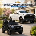 thumbnail image 3 of Conchico Licensed Chevrolet Silverado 24V 2 Seater Powered Ride-On Truck w/Remote & Durable Wheels, Black, 3 of 9