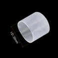 thumbnail image 3 of Uxcell 10pcs Rubber End Caps 32mm(1.3") ID Vinyl Round End Cap Cover Screw Thread Protectors Clear, 3 of 5