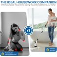 thumbnail image 3 of Electric Rotary Scrubber - Cordless Electric Mop for Household Cleaning, 400 RPM, 8 Replaceable Brush Heads, 90 Minute Working Time, 3 Adjustable Sizes, Dual Speed, 3 of 7