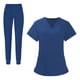 thumbnail image 5 of Conjunto de uniforme de enfermería para hombre y mujer, ropa de trabajo de enfermera, uniforme de enfermería para cosmetología SPA SG Yuyangstore  Uniformes de Trabajo, 5 of 8