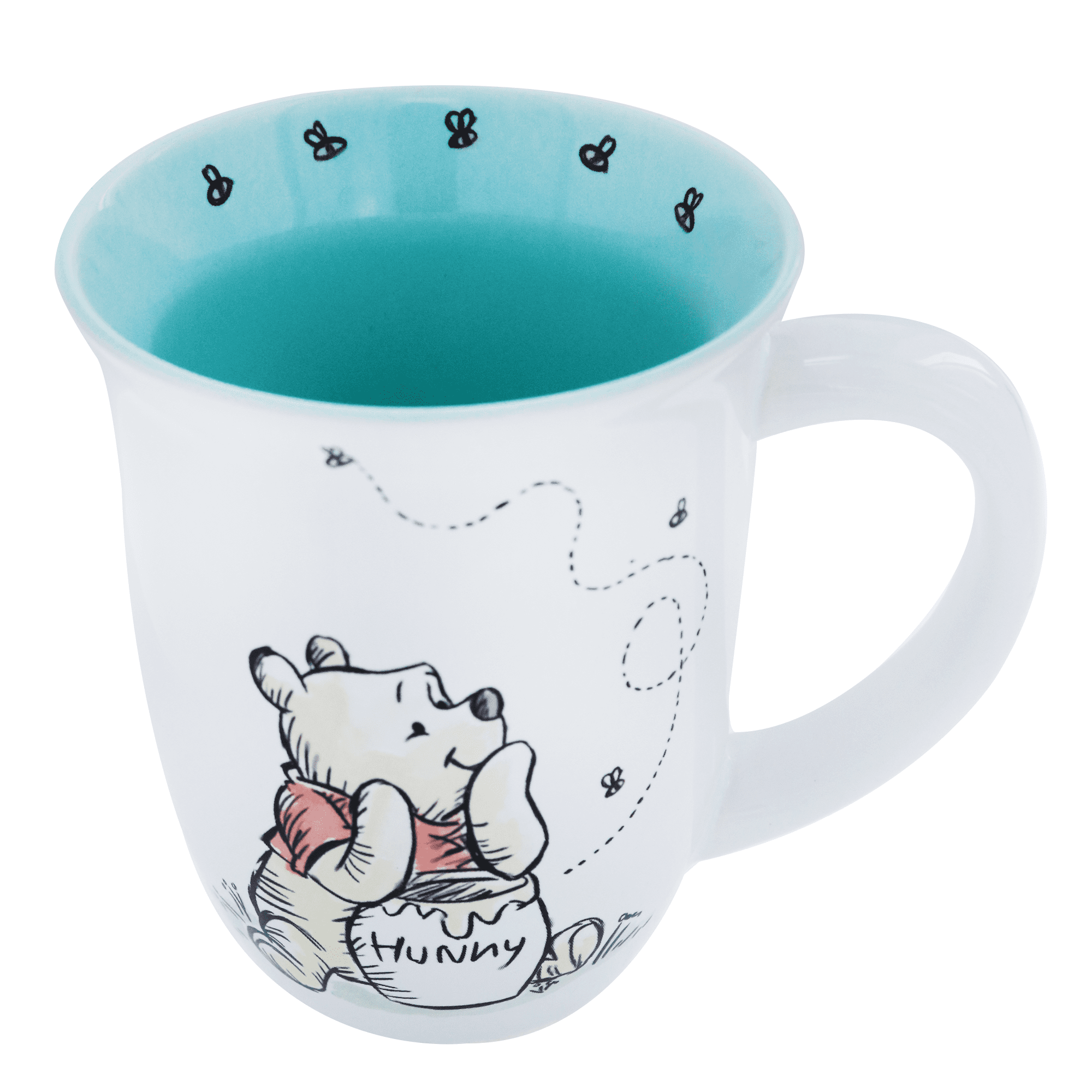 Winnie the Pooh Themed 14 Oz Silver/white Travel Mug Coffee Mug/cup. 