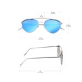 thumbnail image 5 of grinderPUNCH Slim Round Flash Blue Mirror Lens Silver Metal Frame Sunglasses, 5 of 5