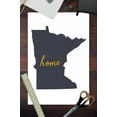 thumbnail image 2 of Minnesota, Home State, Gray on White (12x18 Wall Art Poster, Room Decor), 2 of 3