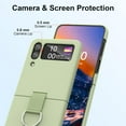 thumbnail image 2 of Samsung Galaxy Z Flip 4 Case Shockproof Heavy Duty Protective Cover with Ring Phone Case for Galaxy Z Flip 4 5G-Green, 2 of 14