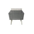 thumbnail image 5 of Alfresco Home Castlewood 4-piece Resin Wicker Seating Group in Stone Gray, 5 of 7