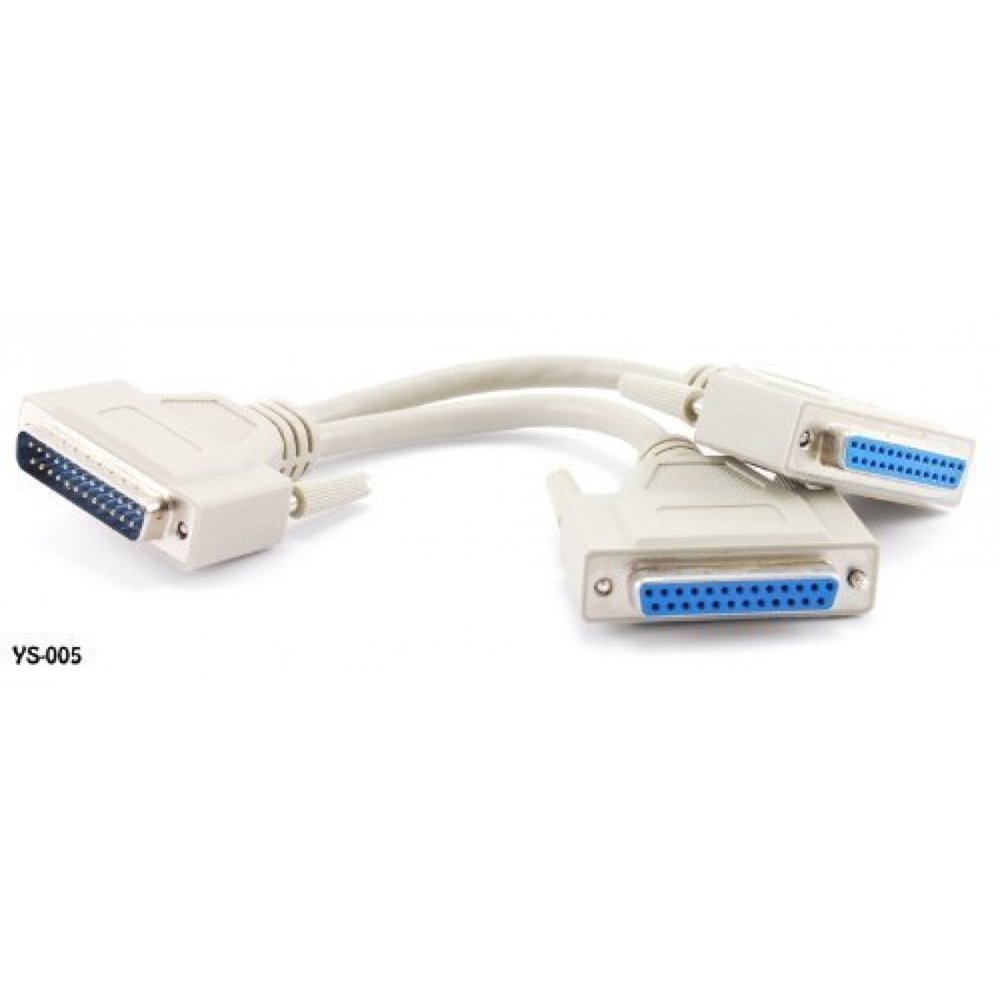 8 inch DB25 Parallel Male/Dual Female YSplitter Printer