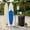 Blue + Yellow, variant on Spaco Inflatable iSUP Paddle Board, 3 Fins, Detachable Paddle, Carry Backpack, Water Sports, L Size