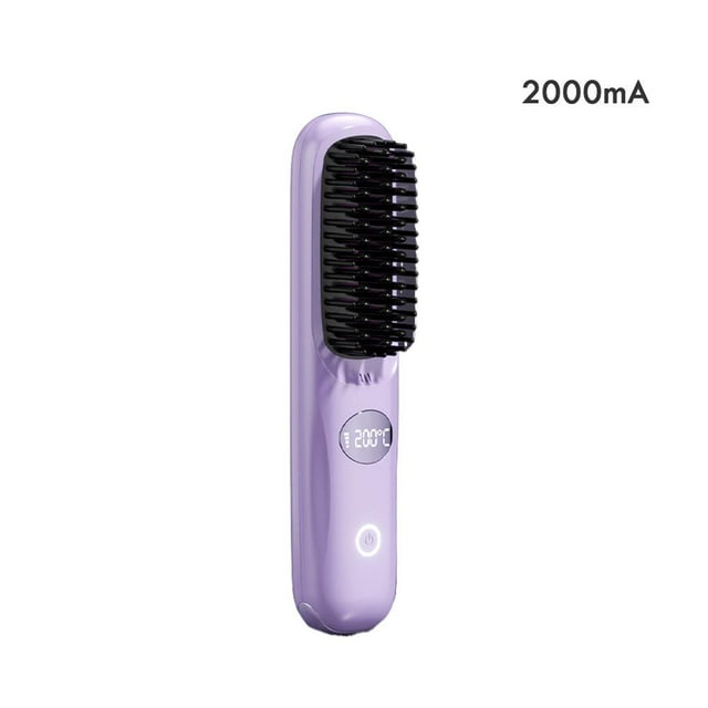 Daily Mix Store Cordless Hair Straightener Brush Fast Heating Portable Hair Straightener Comb