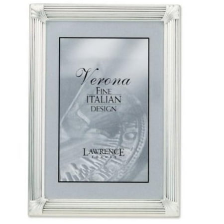 Brushed Silver Plated 4x6 Metal Picture Frame