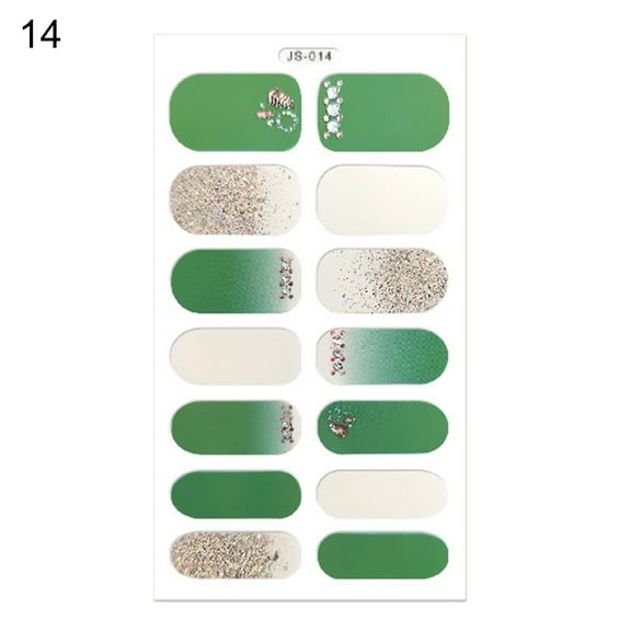 UDIYO Nail Polish Film Back Glue Vivid Patterns Ultra Thin Full Waterproof Environmentally Nail Stickers for Manicure